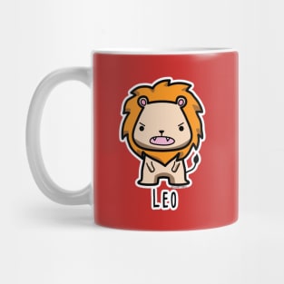 Leo zodiac teddy bear Mug